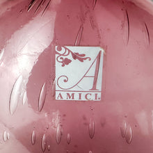 Load image into Gallery viewer, Vintage AMICI 9.5" Amethyst Bubble Bottle Vase