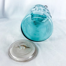 Load image into Gallery viewer, Vintage to Antique Blue-tinted Ball Jar with Clear Lid