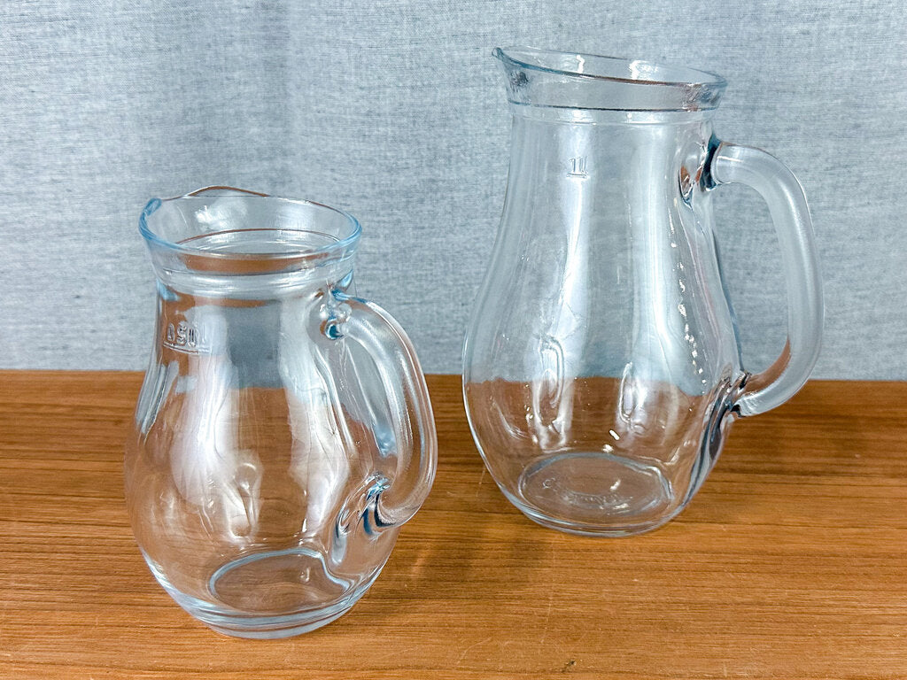 Vintage glass deals pitcher