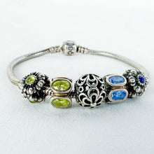 Load image into Gallery viewer, Vintage Pandora Sterling Silver 5-Bead Bracelet