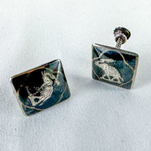 Load image into Gallery viewer, Vintage Sterling Silver Siam Elephant Screw-Back Earrings