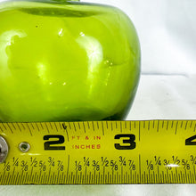 Load image into Gallery viewer, Vintage Viking Glass Hollow Green Apple Paperweight