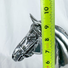 Load image into Gallery viewer, Vintage Metal Horse Bust Sculpture