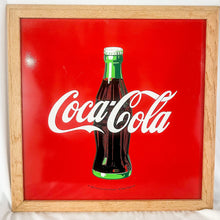 Load image into Gallery viewer, 1990 Framed Metal Coca-Cola Sign