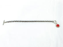 Load image into Gallery viewer, Vintage Sterling Silver "Fatally Allergic All Local Anesthetics" Medical ID Bracelet