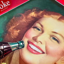 Load image into Gallery viewer, Authentic 1952 Coca-Cola Girl Metal Serving Tray