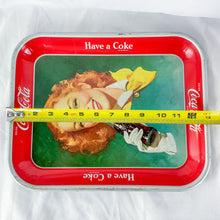 Load image into Gallery viewer, Authentic 1952 Coca-Cola Girl Metal Serving Tray