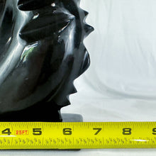 Load image into Gallery viewer, Vintage Carved Black Stone Horse Bust