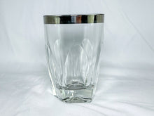 Load image into Gallery viewer, Vintage Libbey Platinum-Rimmed Lowball Glass