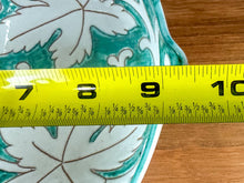 Load image into Gallery viewer, Vintage "Italy 617" Turquoise & White Italian Pottery Separated Dish Basket