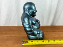 Load image into Gallery viewer, Vintage Blue Happy Buddha Figurine