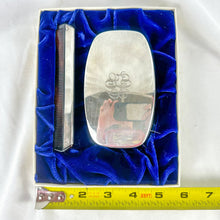Load image into Gallery viewer, Vintage Gould Sterling Silver Mahogany Wood Brush and Comb Set with Box