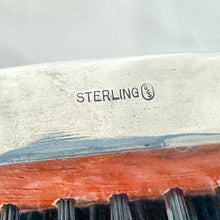 Load image into Gallery viewer, Vintage Gould Sterling Silver Mahogany Wood Brush and Comb Set with Box