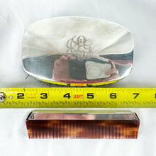 Load image into Gallery viewer, Vintage Gould Sterling Silver Mahogany Wood Brush and Comb Set with Box