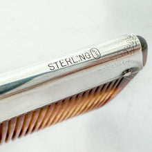 Load image into Gallery viewer, Vintage Gould Sterling Silver Mahogany Wood Brush and Comb Set with Box