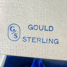 Load image into Gallery viewer, Vintage Gould Sterling Silver Mahogany Wood Brush and Comb Set with Box