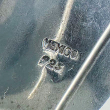 Load image into Gallery viewer, Vintage Sterling Silver Orange & Black Spot Enamel Earrings