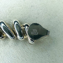 Load image into Gallery viewer, Vintage 16 Inch Italian-Made Sterling Silver Hollow Link Chain Necklace