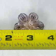 Load image into Gallery viewer, Vintage Sterling Silver Filigree Rose Plated Brooch