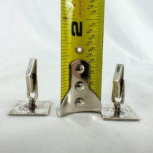 Load image into Gallery viewer, Vintage Sterling Silver & Red Siam Motif Cuff Links