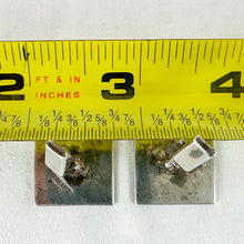 Load image into Gallery viewer, Vintage Sterling Silver & Red Siam Motif Cuff Links