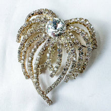 Load image into Gallery viewer, Vintage Faux Diamond Abstract Firework Brooch