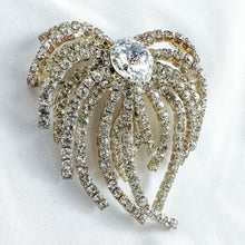 Load image into Gallery viewer, Vintage Faux Diamond Abstract Firework Brooch