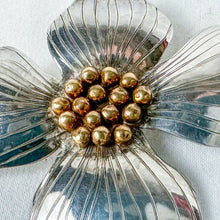 Load image into Gallery viewer, Vintage Sterling Silver Dogwood Flower Brooch/Pendant