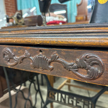 Load image into Gallery viewer, 1927 Singer Sewing Machine & Modified Electric Pedal Desk, Sewing Machine Untested