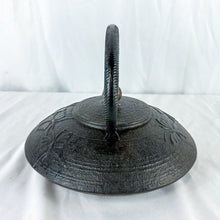 Load image into Gallery viewer, Vintage Chinese Cast Iron Butterfly Motif Teapot