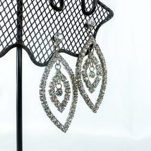 Load image into Gallery viewer, Vintage "Miss America" Rhinestone Dangling Earrings