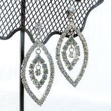 Load image into Gallery viewer, Vintage "Miss America" Rhinestone Dangling Earrings