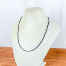 Load image into Gallery viewer, Vintage Sterling Silver Sarda Hook Closure Wheat Chain Necklace
