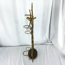 Load image into Gallery viewer, Vintage Hand-Crafted Metal Tree & Bird Foldable Votive Holder
