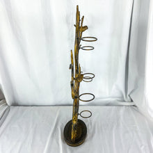 Load image into Gallery viewer, Vintage Hand-Crafted Metal Tree & Bird Foldable Votive Holder