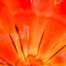 Load image into Gallery viewer, Vintage LE Smith Persimmon Amberina Glass Ruffle Edge Compote Bowl