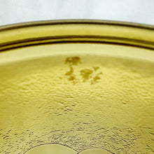 Load image into Gallery viewer, Vintage Bartlett Mushroom Motif Amber Glass Lidded Cookie Jar