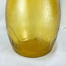 Load image into Gallery viewer, Vintage Bartlett Mushroom Motif Amber Glass Lidded Cookie Jar