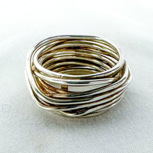 Load image into Gallery viewer, Vintage Sterling Silver "Twig" Wrapped Wire Ring, Size 7.5