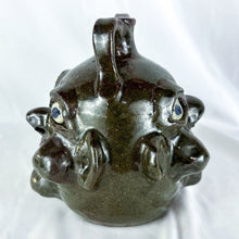 Load image into Gallery viewer, 2002 Signed Grace Nell Hewell Double-Sided Ugly Face Jug