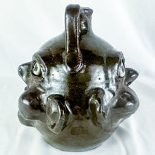 Load image into Gallery viewer, 2002 Signed Grace Nell Hewell Double-Sided Ugly Face Jug