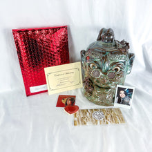 Load image into Gallery viewer, Signed Savannah S. Craven Peace & Love Face Jug with COA 42468