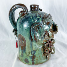Load image into Gallery viewer, Signed Savannah S. Craven Peace & Love Face Jug with COA 42468