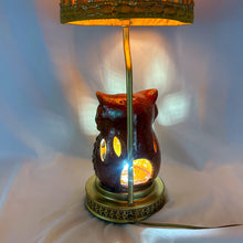 Load image into Gallery viewer, Custom Up-Cycled Owl Lamp