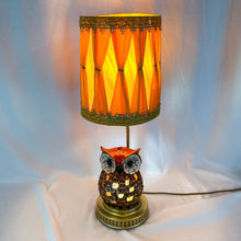 Load image into Gallery viewer, Custom Up-Cycled Owl Lamp