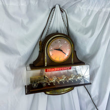 Load image into Gallery viewer, 1982 Budweiser Hanging Light-Up Clydesdale Coach Bar Clock