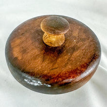 Load image into Gallery viewer, 1960s Libbey of Canada Hexagonal Wood Top Counter Jar