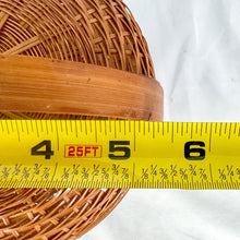 Load image into Gallery viewer, Vintage Chinese Wicker Lidded Sewing Basket