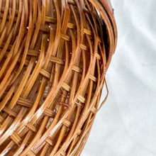 Load image into Gallery viewer, Vintage Chinese Wicker Lidded Sewing Basket