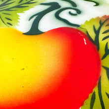 Load image into Gallery viewer, 1960s 18-inch Green, Yellow, Orange Enamelware Serving Tray